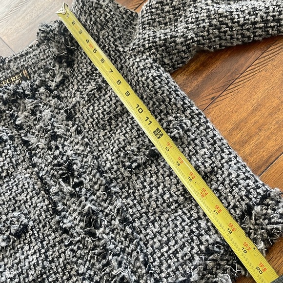 Secret Label tweet open front fringe black gray grey blazer jacket size small - Picture 10 of 15